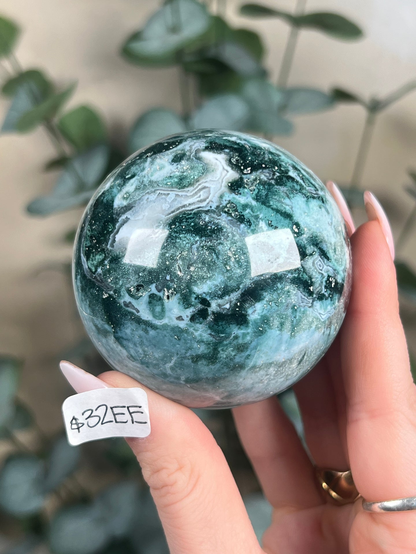 Sea Jasper Spheres (32-35, 3 options)